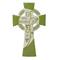 Luck of the Irish Green and White "Irish Blessings" Religious Wall Cross